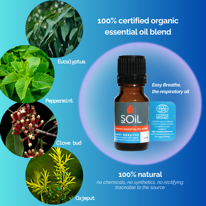 Easy Breathe Organic Essential Oil Blend 10ml