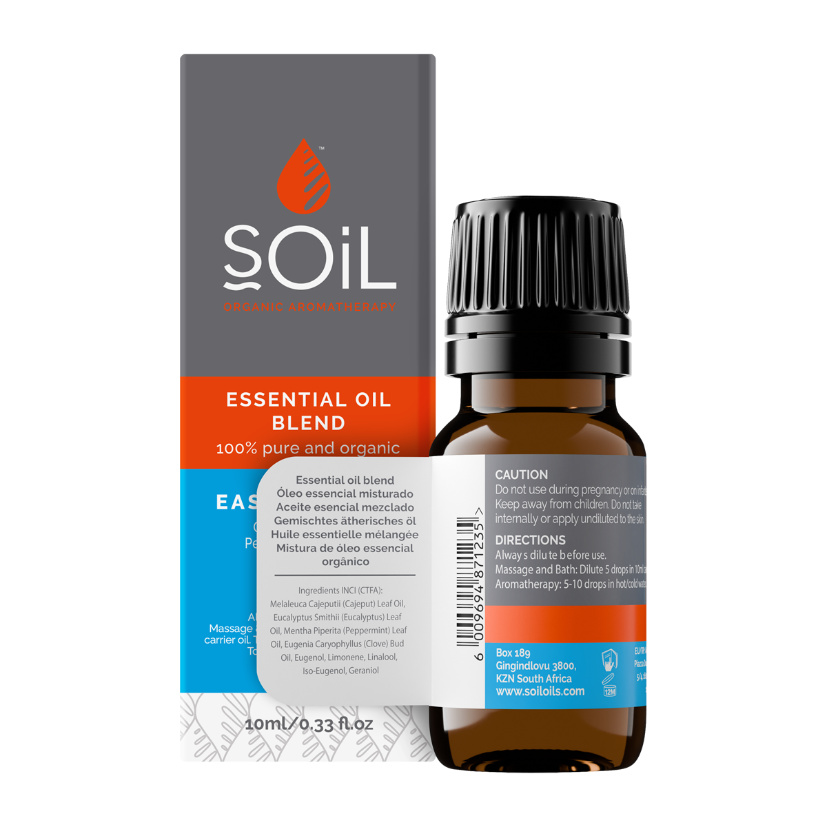 Easy Breathe Organic Essential Oil Blend 10ml