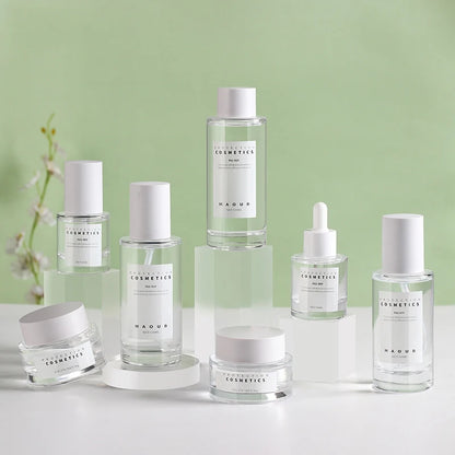 40ml 50ml 100ml 120ml 150ml Clear Glass Cosmetic Bottle Serum Pump Bottle 30ml Glass Dropper Bottle