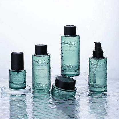 40ml 50ml 100ml 120ml 150ml Clear Glass Cosmetic Bottle Serum Pump Bottle 30ml Glass Dropper Bottle