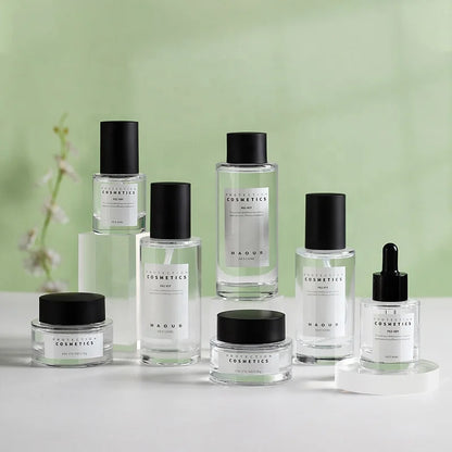40ml 50ml 100ml 120ml 150ml Clear Glass Cosmetic Bottle Serum Pump Bottle 30ml Glass Dropper Bottle