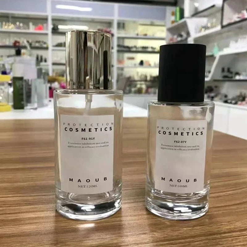 40ml 50ml 100ml 120ml 150ml Clear Glass Cosmetic Bottle Serum Pump Bottle 30ml Glass Dropper Bottle