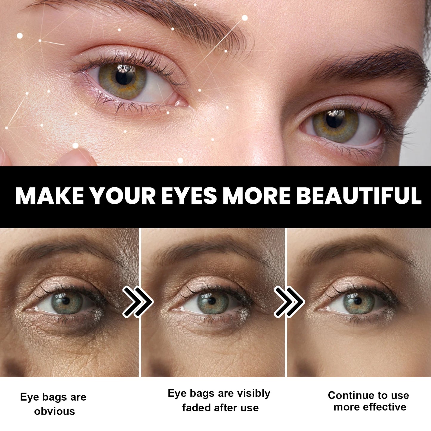 EELHOE Eye Firming Cream Moisturizing Eye Cream that Relieves Bags Black Eyes Repairs Skin