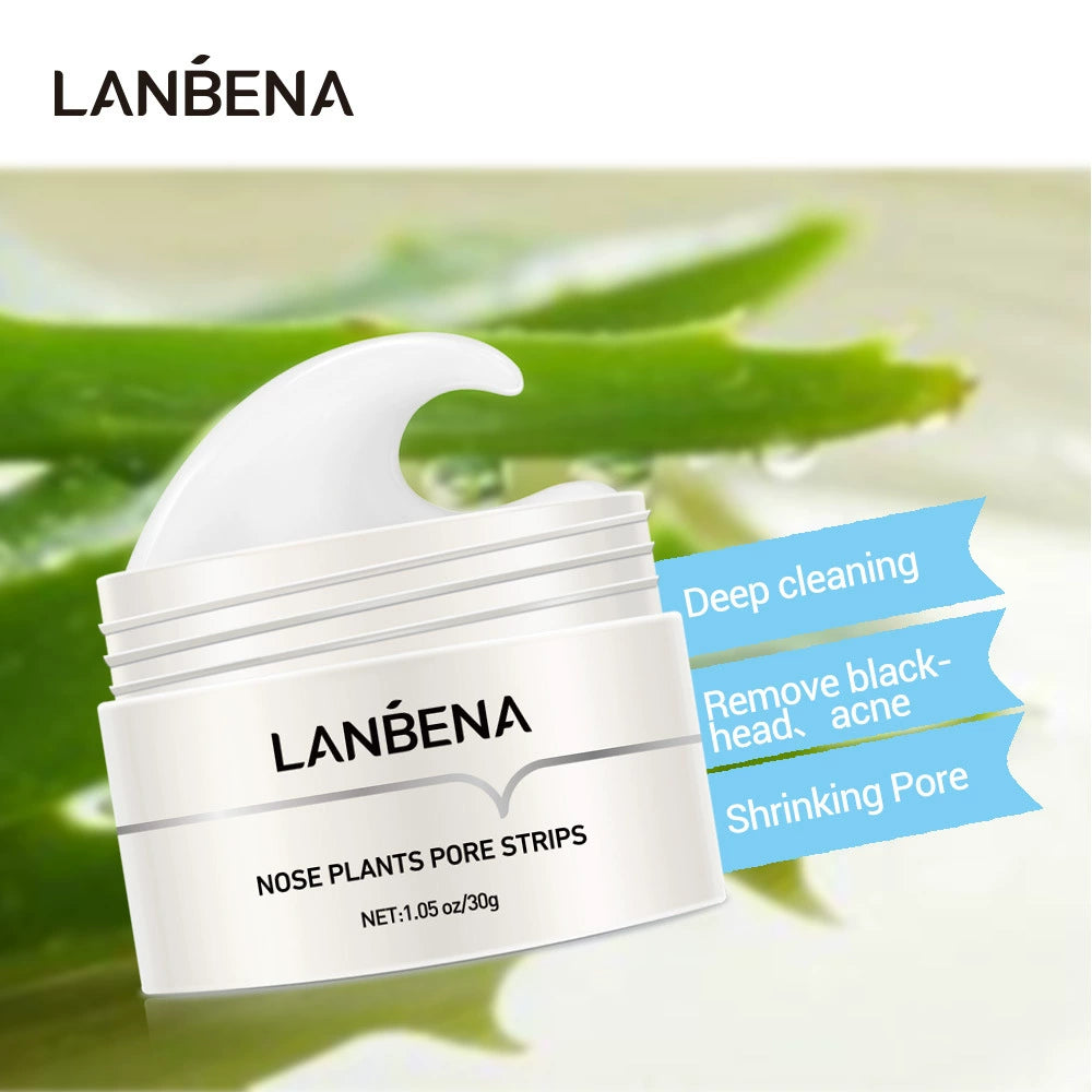 Lanbena Black Nose Mask with 60 Blackhead Removal Cleaning Paper Authentic Cosmetics