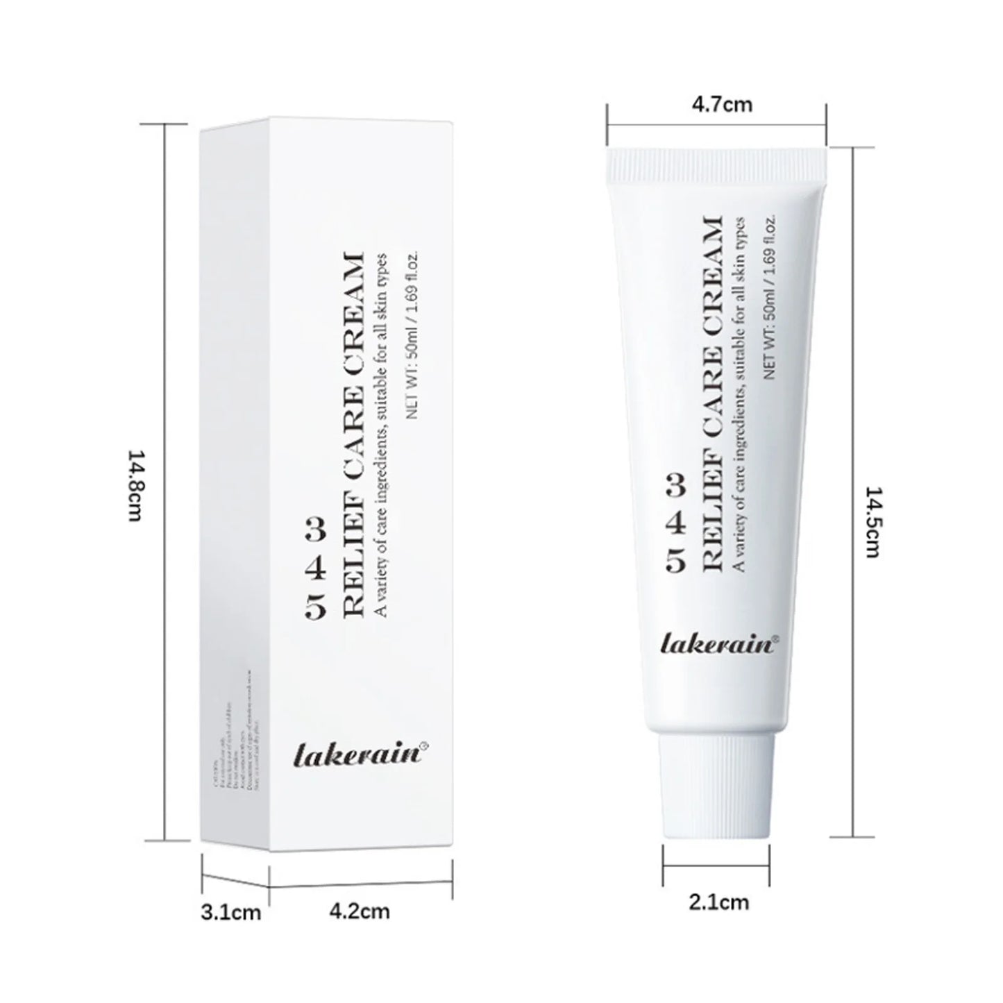 345 Relief Hydrating Face Cream - Moisturizing, Brightening, Lifting & Soothing