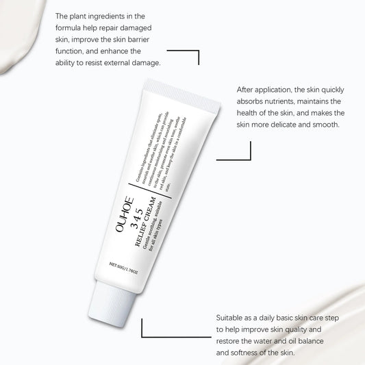 345 Relief Hydrating Face Cream - Moisturizing, Brightening, Lifting & Soothing