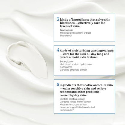 345 Relief Hydrating Face Cream - Moisturizing, Brightening, Lifting & Soothing