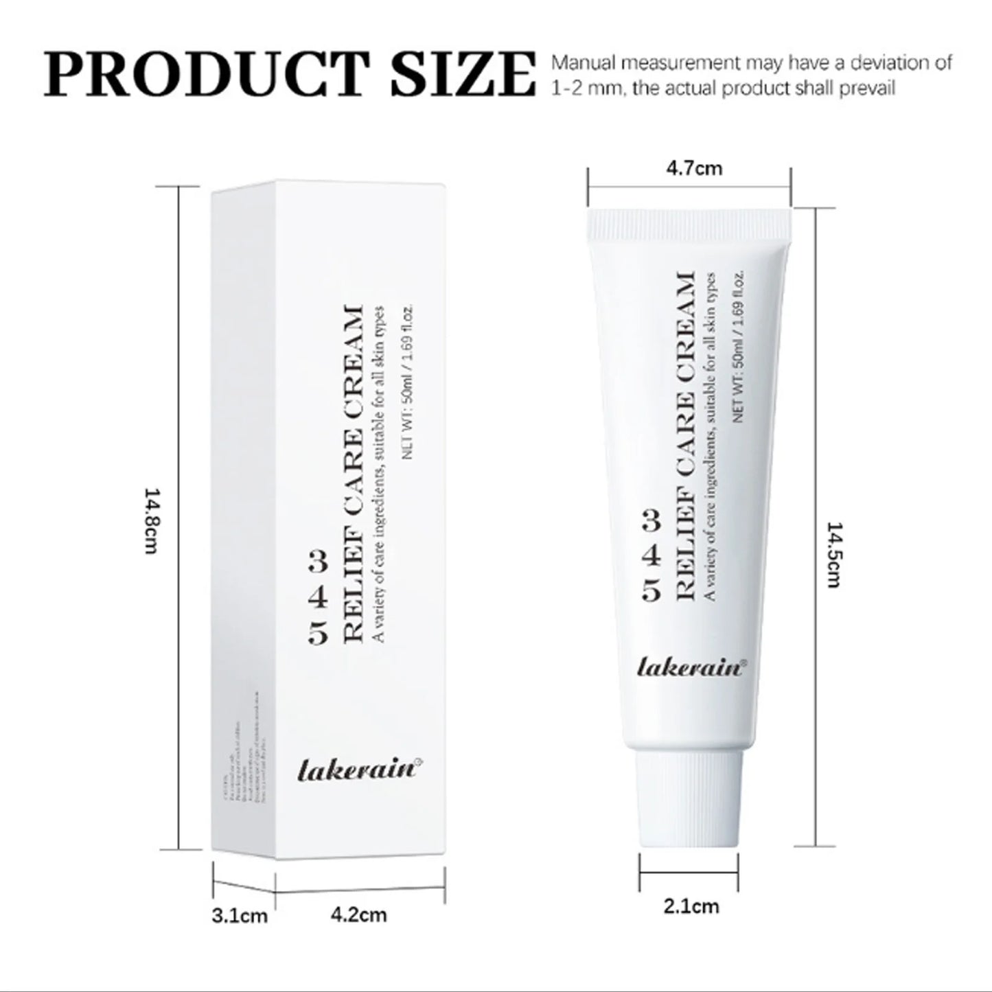 345 Relief Hydrating Face Cream - Moisturizing, Brightening, Lifting & Soothing