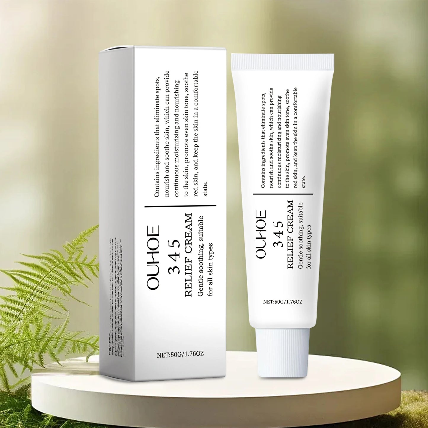 345 Relief Hydrating Face Cream - Moisturizing, Brightening, Lifting & Soothing