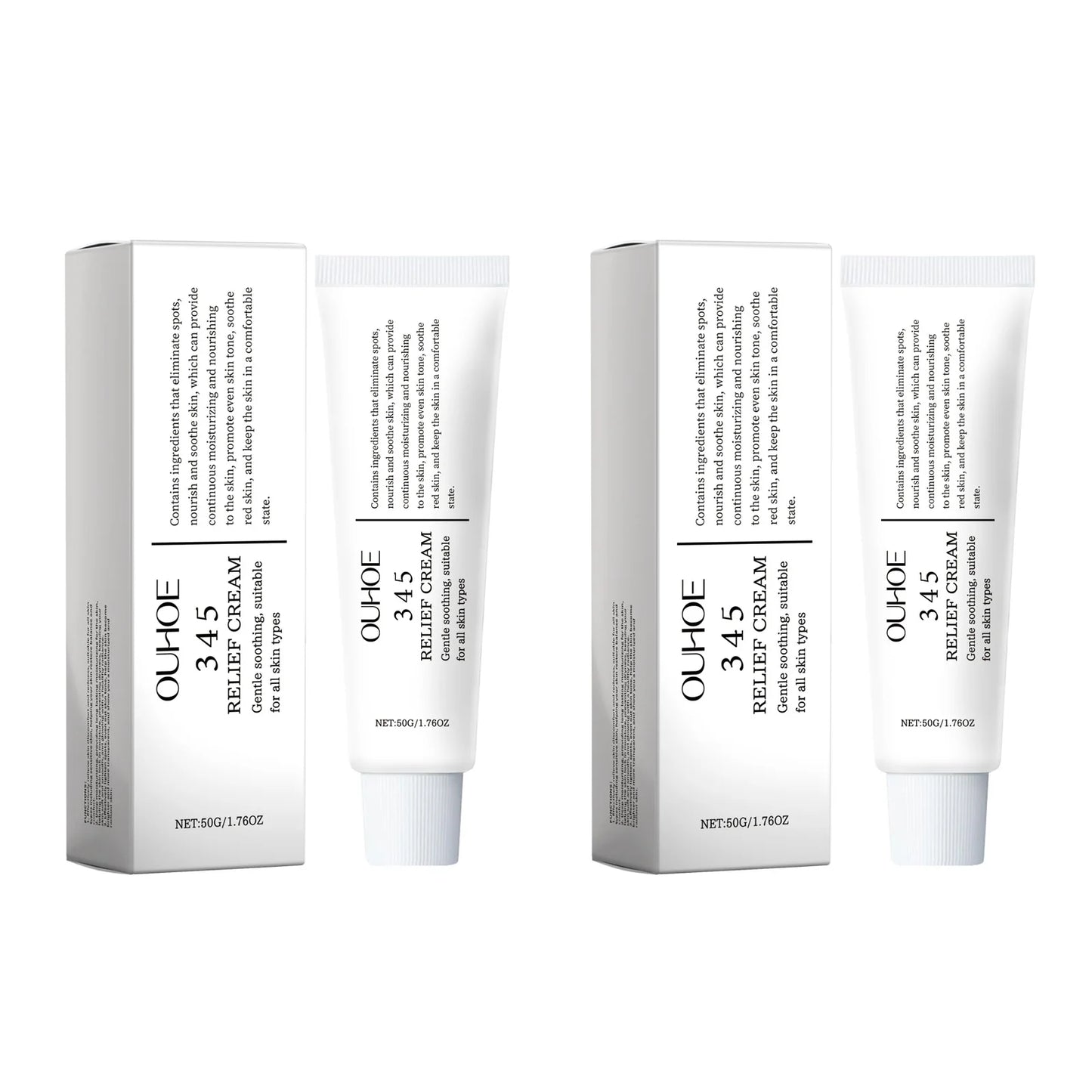 345 Relief Hydrating Face Cream - Moisturizing, Brightening, Lifting & Soothing